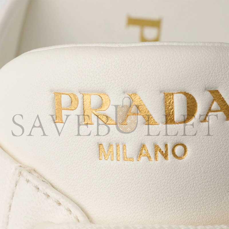 PRADA LEATHER BACKLESS SNEAKERS 1E019O  